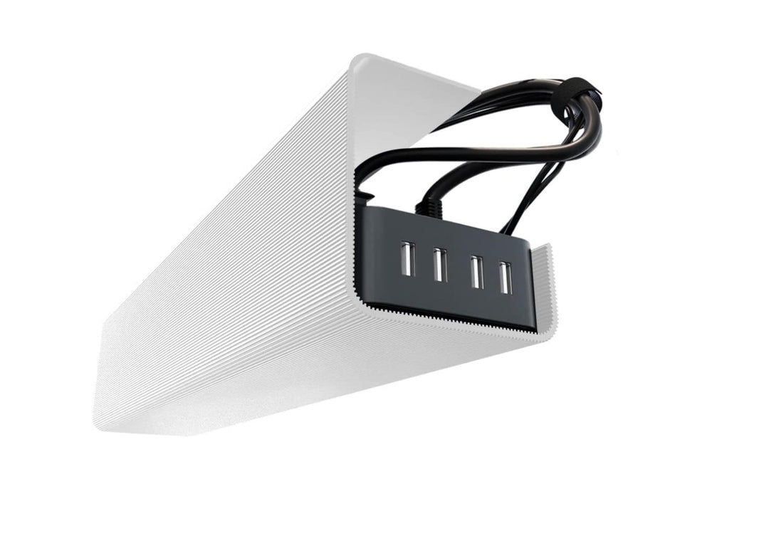 Scanfield Kabelmanagement Unter Tisch, 2er-Set Kabelkanal Schreibtisch, Kabelmanagement Schreibtisch
