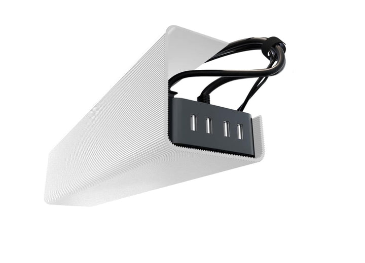 Scanfield Kabelmanagement Unter Tisch, 2er-Set Kabelkanal Schreibtisch, Kabelmanagement Schreibtisch