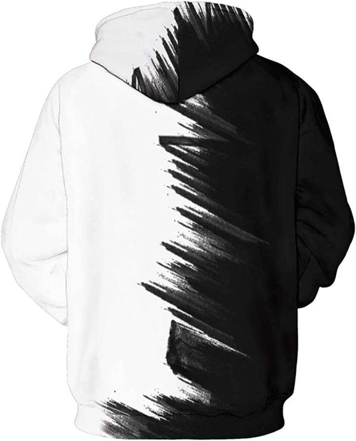 Unisex 3D Druck Hoodie Kapuzenpullover Langarm Sweatshirt Kapuzenjacke mit Taschen S-4XL Katze M, Ka