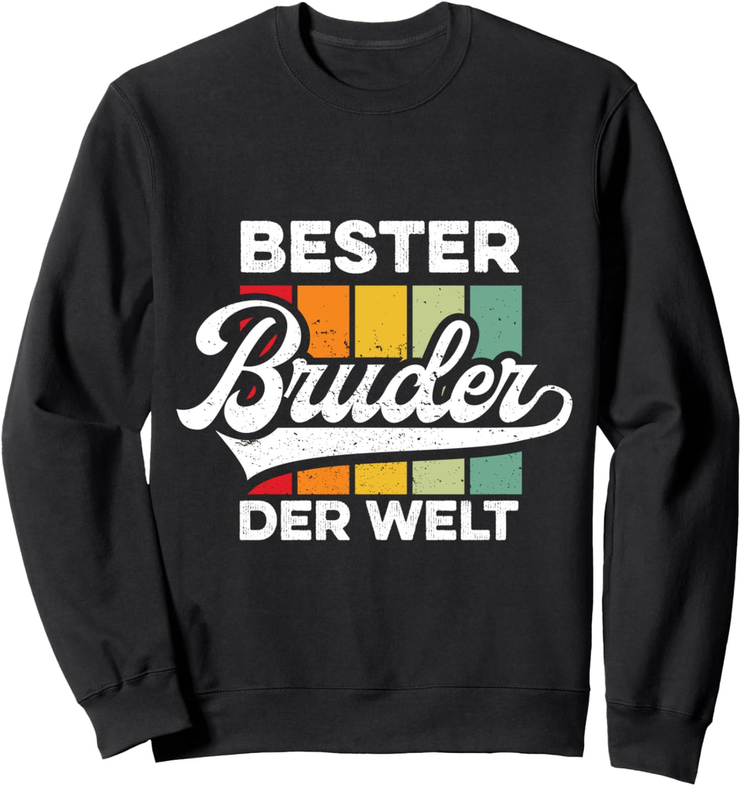 Bester Bruder der Welt Vintage Bro Retro Spruch Sweatshirt