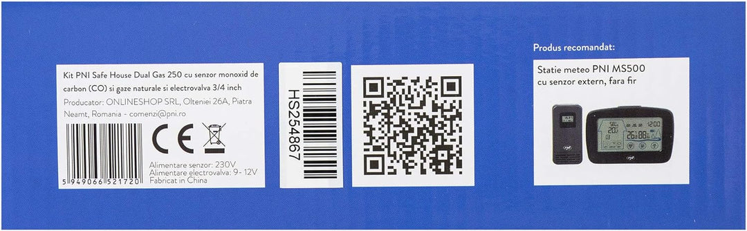 PNI Safe House Dual 250 Kit mit 2 Sensoren und 3/4 Zoll Magnetventil