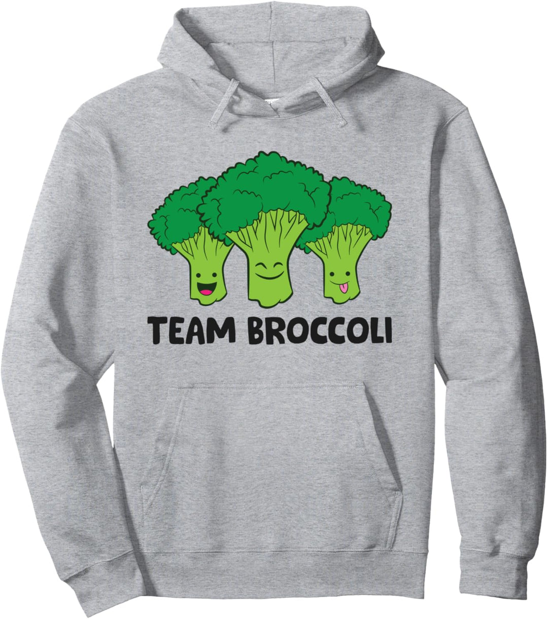 Team Broccoli Veganer Vegetarischer Brokkoli Pullover Hoodie