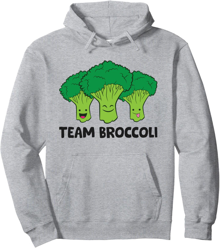 Team Broccoli Veganer Vegetarischer Brokkoli Pullover Hoodie