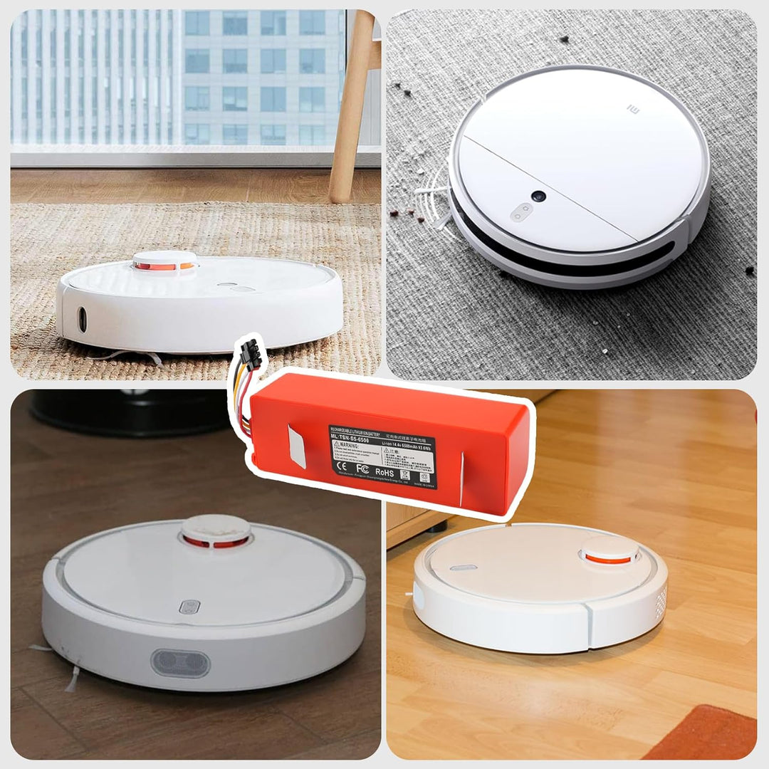 14.4V 6500mAh Ersatzakku für Xiaomi Roborock Q5, Q7, S5, S6, S7, S50, S51, S55, S60, S4 staubsauger,