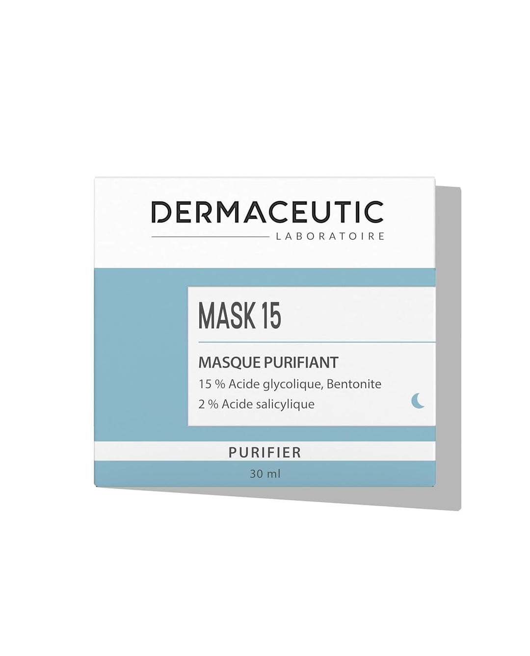 Dermaceutic Mask 15 - Talgregulierende Gesichtsmaske - Glykolsäure, Salicylsäure und Bentonit-Tonerd