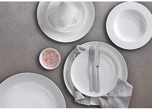 Maxwell & Williams Basics Diamanten Rand Suppenteller, weiss, 22,5 cm, 1 Stück