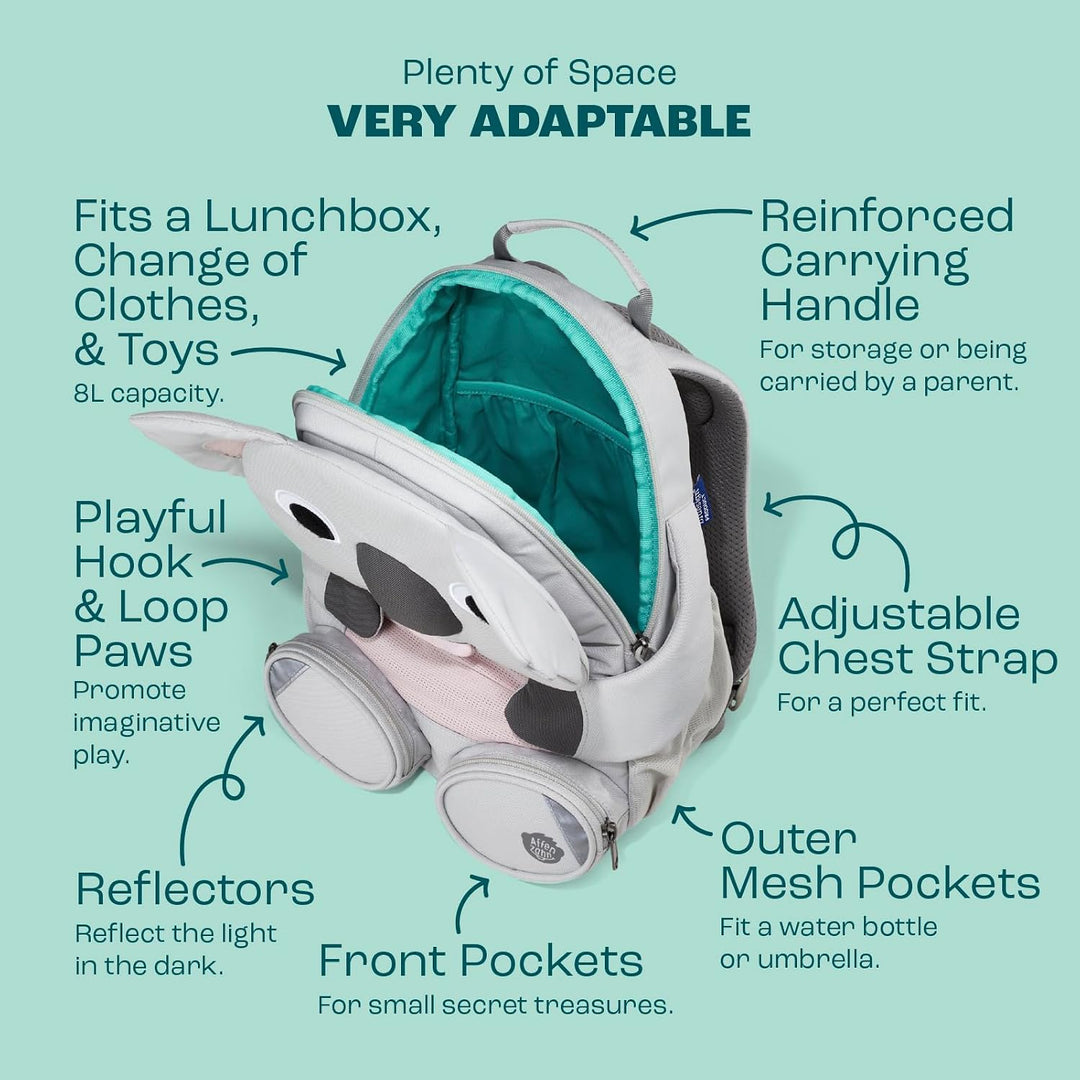 Affenzahn Kinderrucksack Grosser Freund | Kindergartenrucksack für Kinder von 3 bis 5 Jahren mit fun