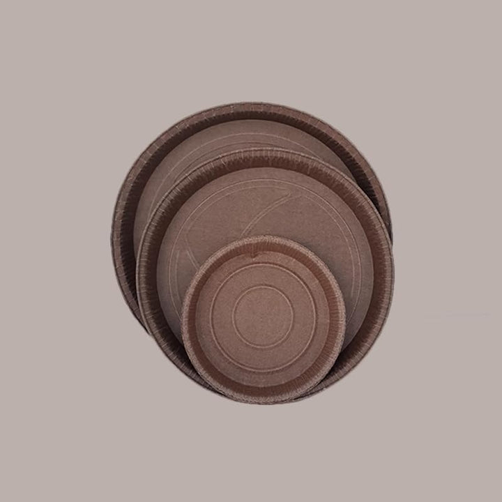 Lucgel Ecos Dm307H15 mm Backform aus braunem Einwegpapier, rund, 10 Stück Rund Dm307H15mm, Rund Dm30