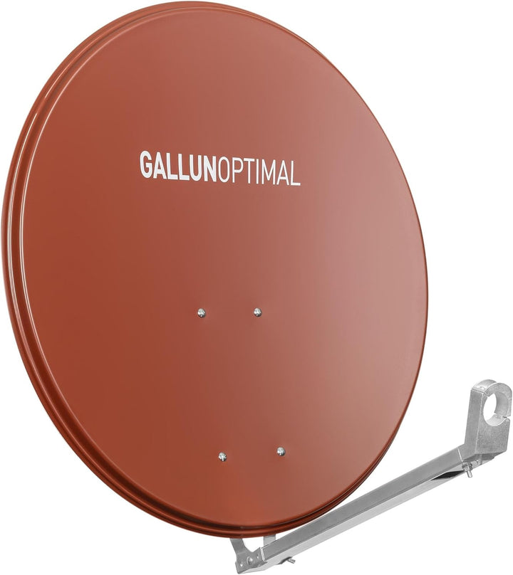 GALLUN 80cm Profi-Type ALU Parabolantenne rot Alu Profi Ziegelrot, Alu Profi Ziegelrot