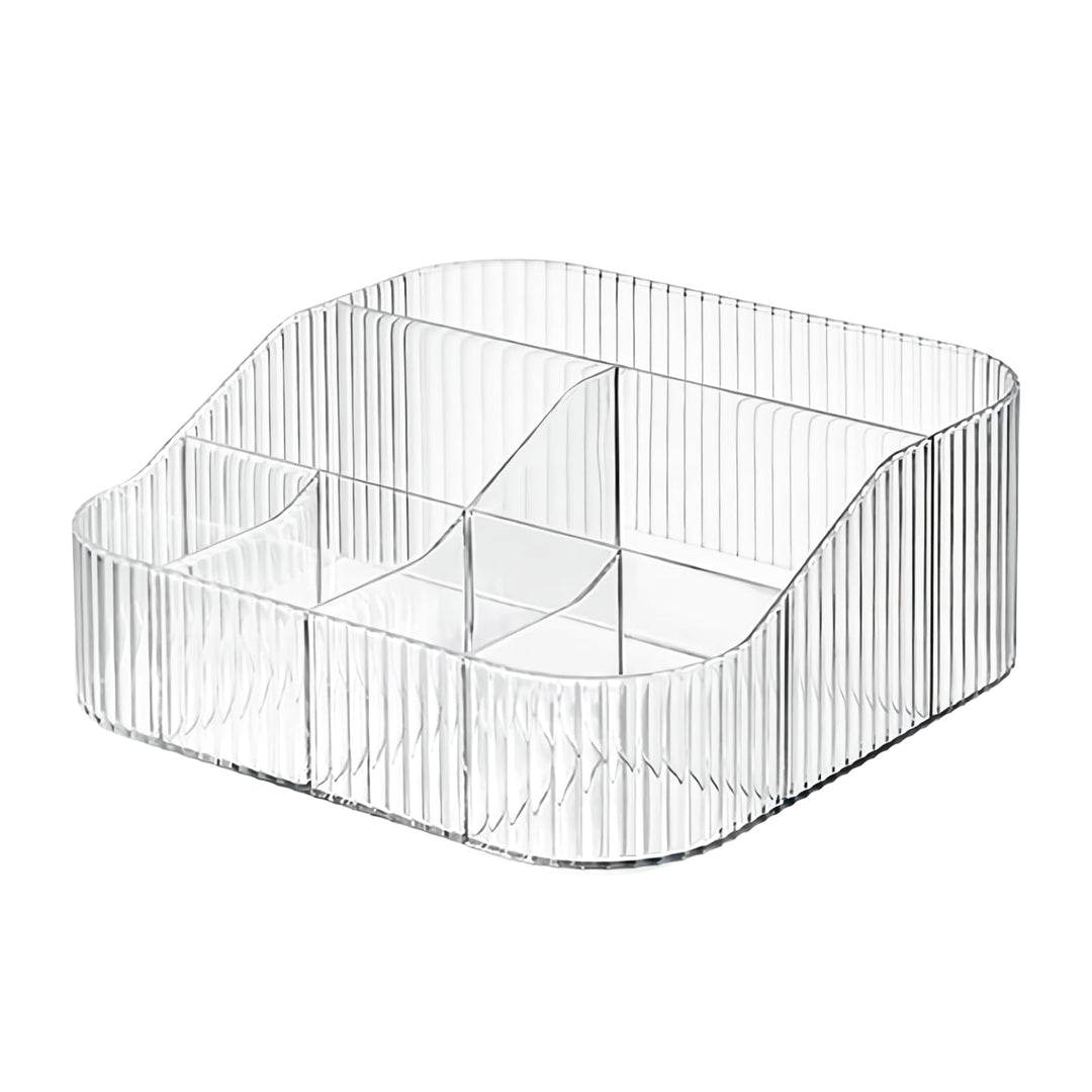 DASITON Make up Organizer,Kosmetik Organizer mit 8 Fächern,Acryl Kosmetik Aufbewahrung mit Grosser K