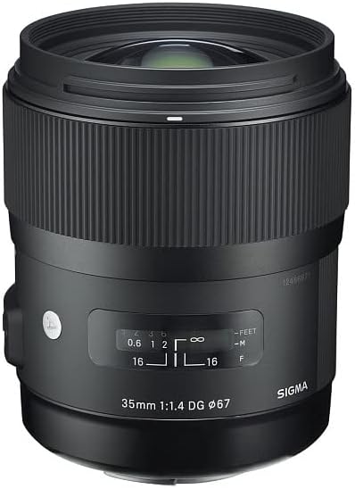 Sigma 35mm F1,4 DG HSM Art Objektiv (67mm Filtergewinde) für Sony A-Objektivbajonett für Sony-A Sing