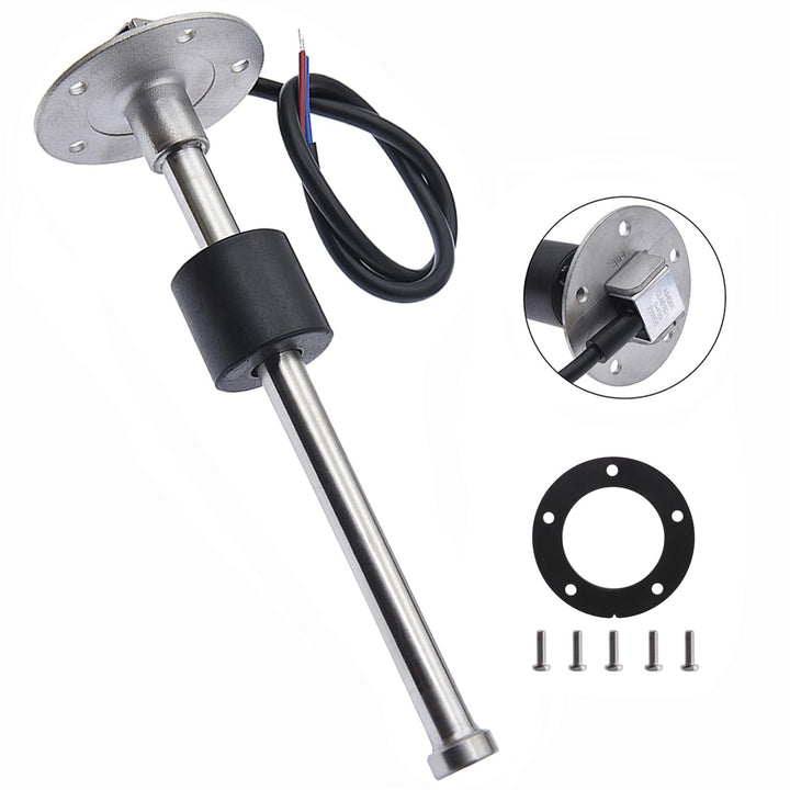 Geloo Füllstandssensor, Edelstahl-Kraftstoffsendeeinheit Wasserstandsanzeige-Sensor Autokraftstoffwa