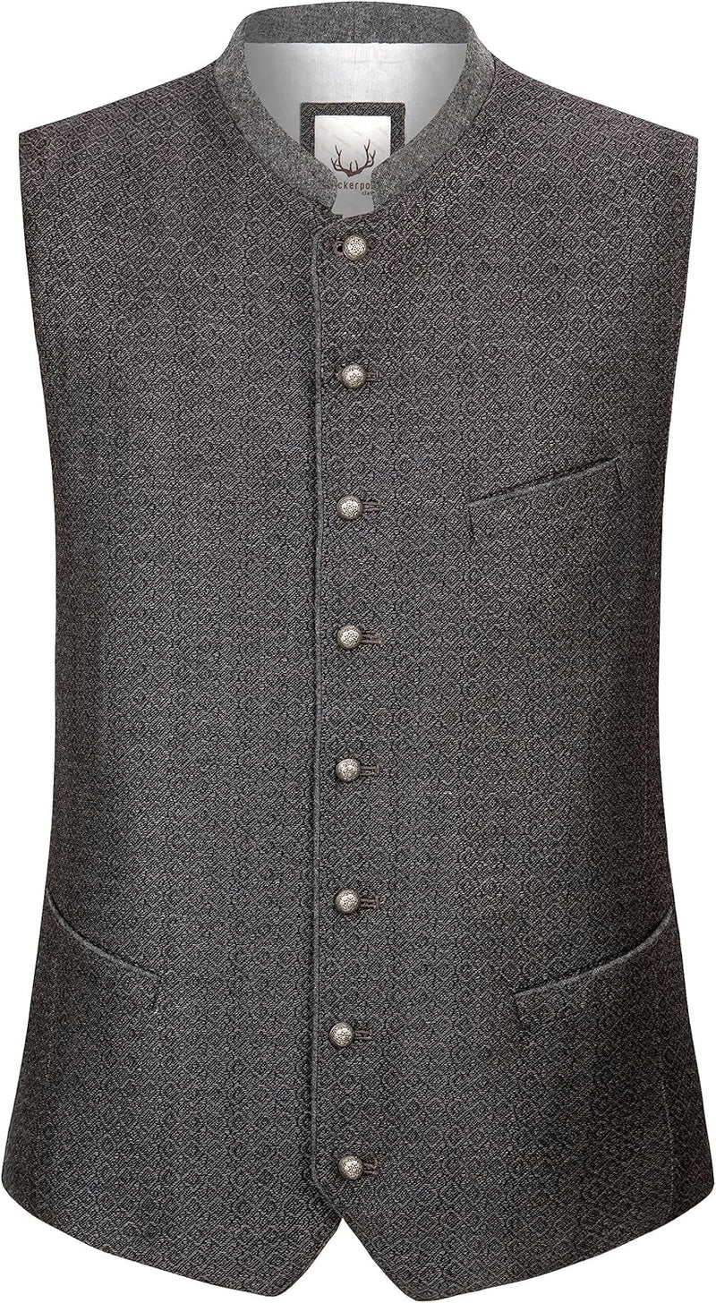 Stockerpoint Herren Weste Pino Trachtenweste 50 Grau, 50 Grau