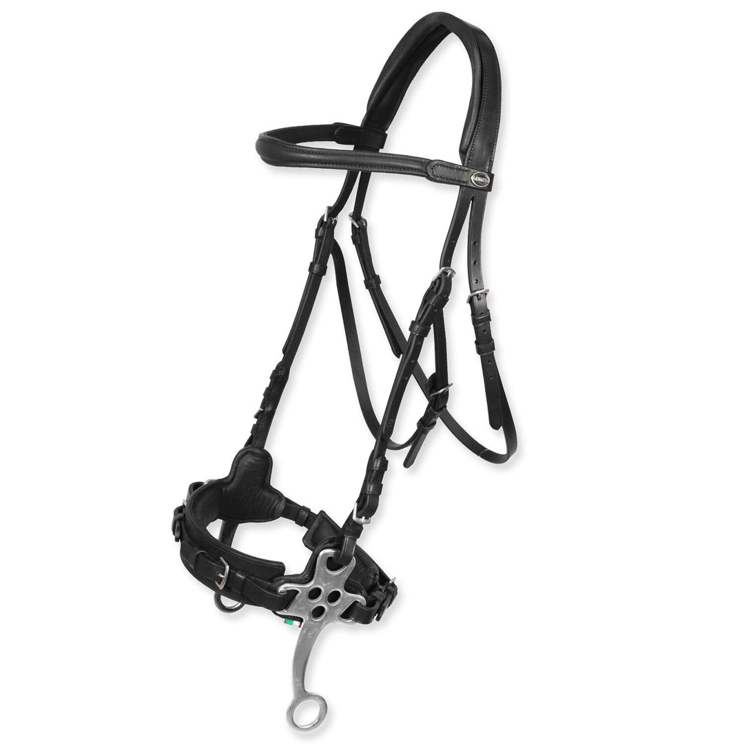 Horses Trimmer mit Hackamore Hawke, Unverzichtbares Finish für Pferdeführung, erhältlich in verschie
