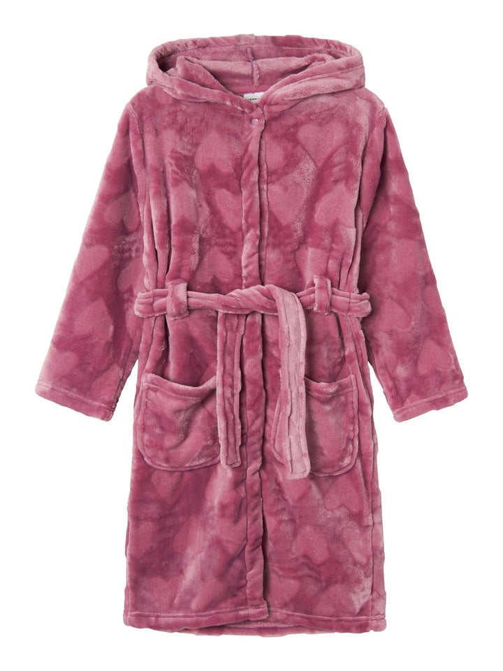 NAME IT Girl Bademantel Velours 134-140 Mauve Orchid, 134-140 Mauve Orchid