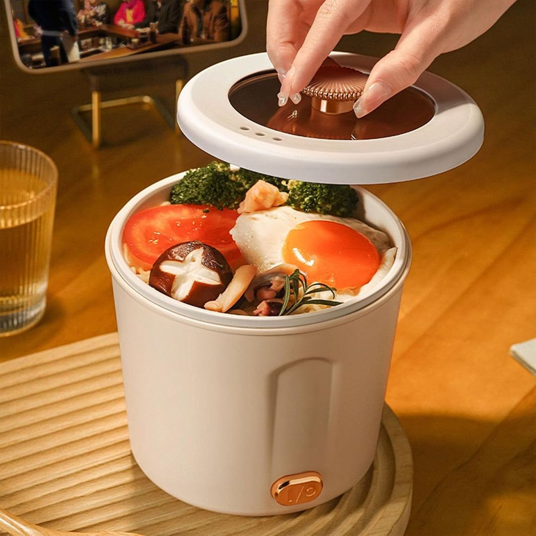 Kompakter und Vielseitiger Elektrischer Mini-Hot Pot, Ideal für Schlafsäle, Reisen und Multifunktion