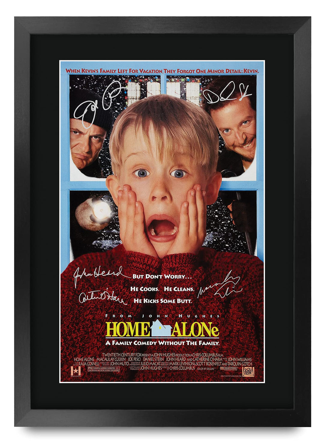 HWC Trading A3 FR Home Alone Macaulay Culkin Geschenke Printed Poster Autogramm Bild für Film-Memora