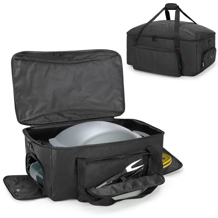 SAMDEW Aussenbereich Grill Abdeckung Kompatibel mit Weber Q1400 Elektrogrill, Tragbare Grill Aufbewa