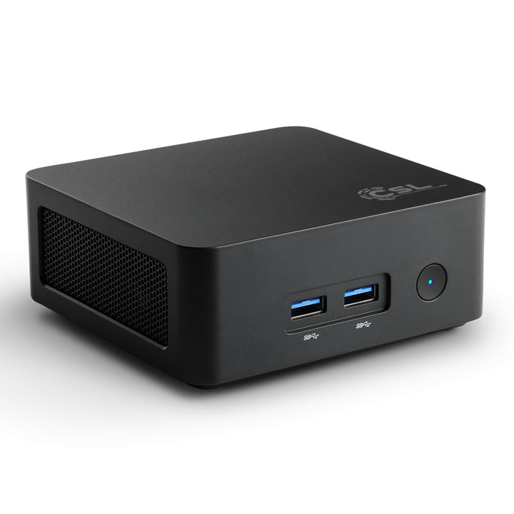 Mini PC CSL Narrow Box Black Windows 11 Pro, Intel N150 4X 3600 MHz Turbotakt, 1000 GB M.2 SSD, 16 G