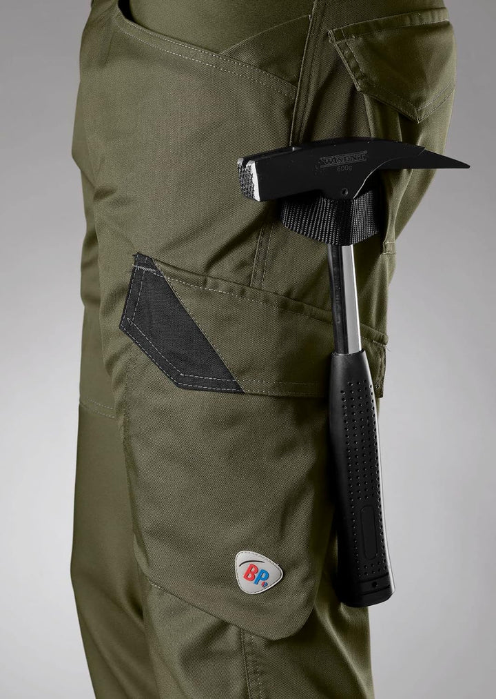 BP 1980-570-73 Schmale Arbeitshose - Schlanke Silhouette - Stretchmaterial - Elastischer Rücken - Er