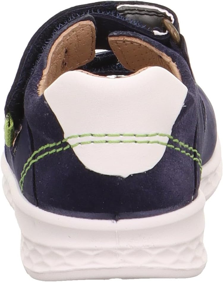 Superfit Baby Jungen Lagoon Sandale Knöchelriemen, 19 EU Weit Blau Hellgrün 8020