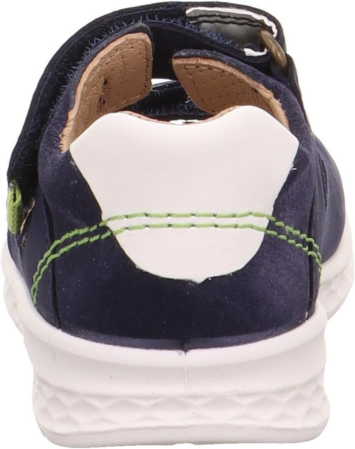 Superfit Baby Jungen Lagoon Sandale Knöchelriemen, 19 EU Weit Blau Hellgrün 8020