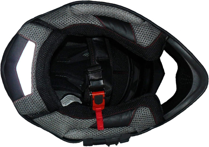 protectWEAR Crosshelm Endurohelm Motorradhelm mit integrierter Sonnenblende und Visier V331-SM-XL, S