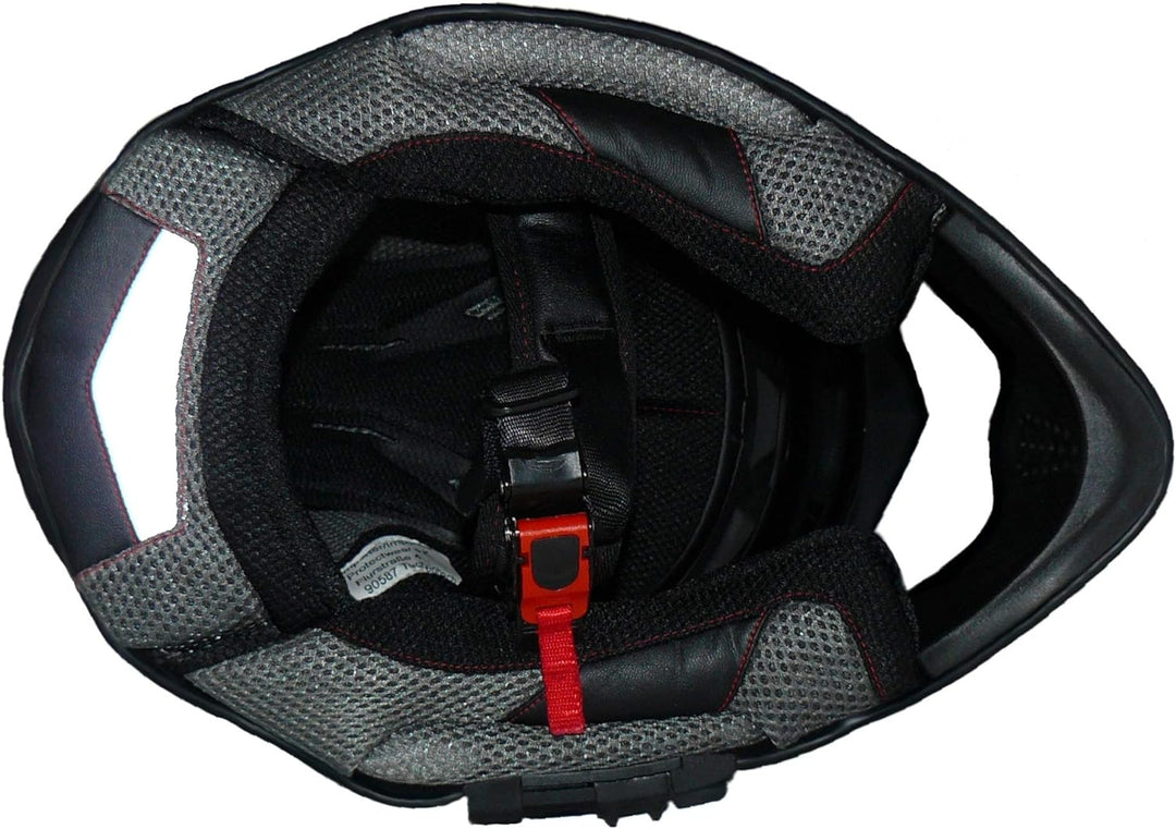 protectWEAR Crosshelm Endurohelm Motorradhelm mit integrierter Sonnenblende und Visier V331-SM-M, Sc