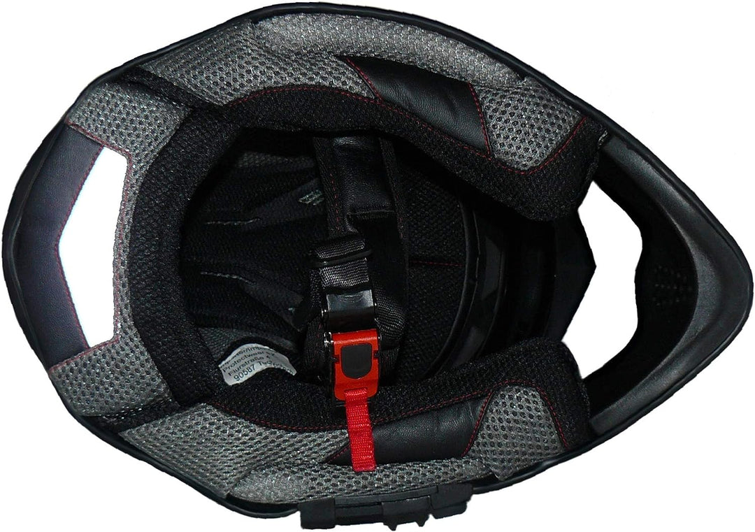 protectWEAR Herren mit Integrierter Sonnenblende und Visier V331-sm-l Crosshelm Endurohelm Motorradh