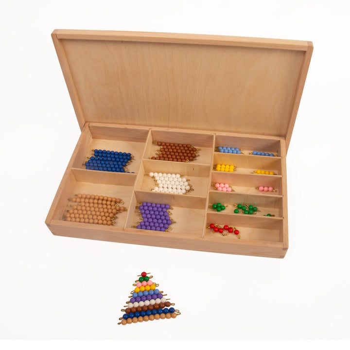MontiPlu – Farbiges Montessori-Perlenmaterial zum Üben vieler Rechenaufgaben: ideal für Schule, Nach