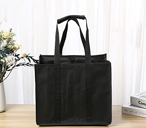 Tebery 2 Stück 12er Bottle-Bag, Flaschentasche für 24 x 1.5 Liter Flaschen, Wasser-Flaschen Tagetasc