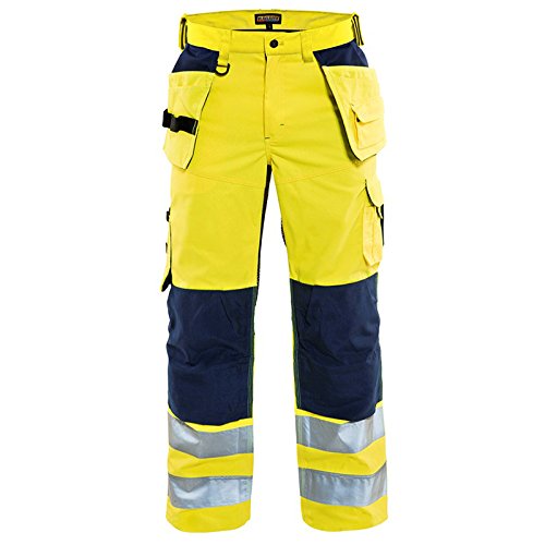 Blaklader 15651811 Belüftete Hochsichthose, gelb/ schwarz, grootte D100 100D Yellow / Black, 100D Ye