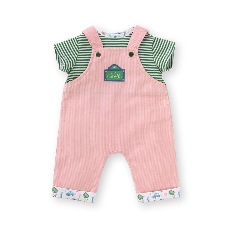 Corolle Mon Grand Poupon Shirt und Latzhose, Paris, für alle 36cm Babypuppen, ab 2 Jahren