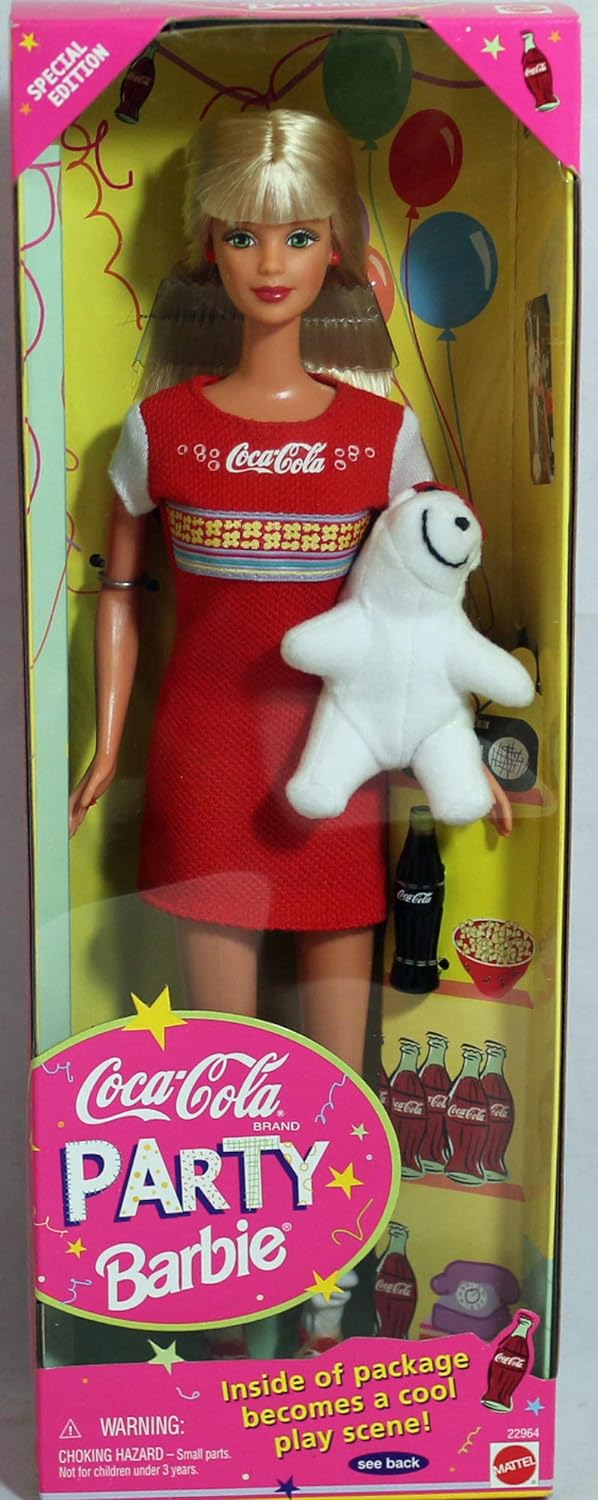 Barbie Collectibles 22964 Coca Cola Party Barbie aus 1998