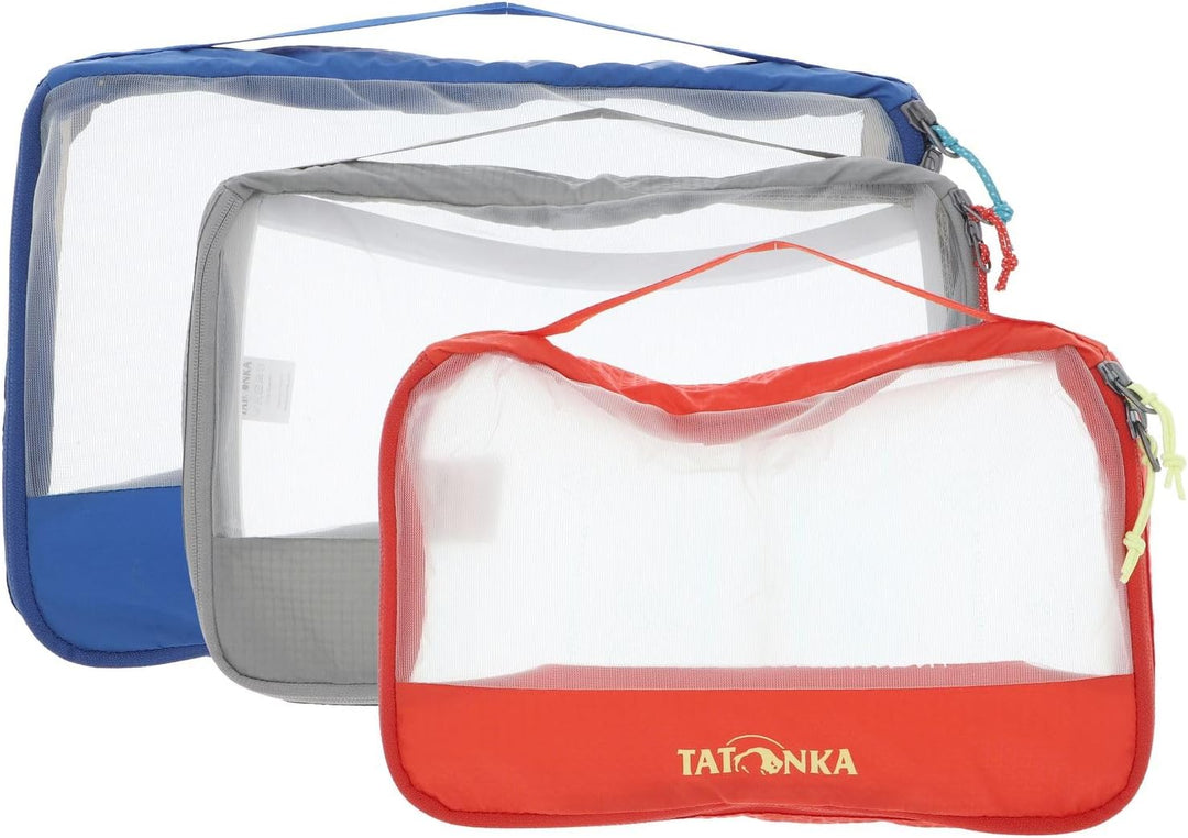 Tatonka Packwürfel Mesh Bag Set (3 Stück) - DREI leichte Netztaschen in unterschiedlichen Grössen -