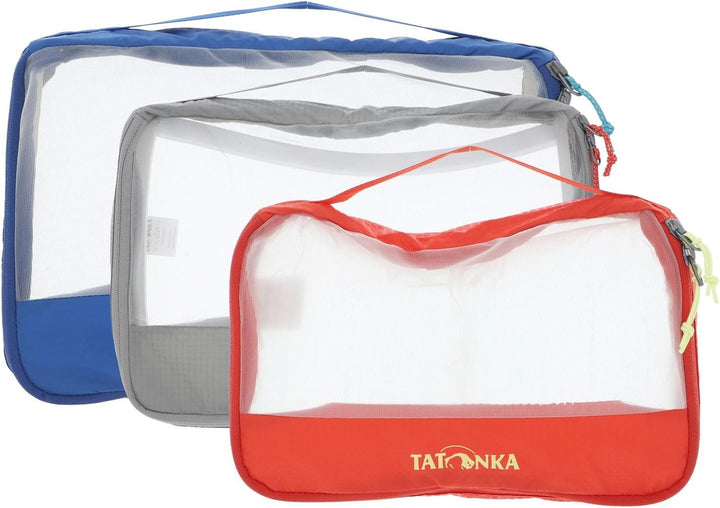 Tatonka Packwürfel Mesh Bag Set (3 Stück) - DREI leichte Netztaschen in unterschiedlichen Grössen -