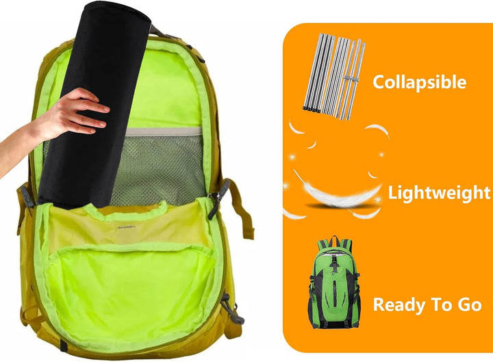 MIVIDE Tragbare Feuerstelle für den Aussenbereich, 56cm/22 Zoll Grosse Faltbar Feuerstelle für Campi
