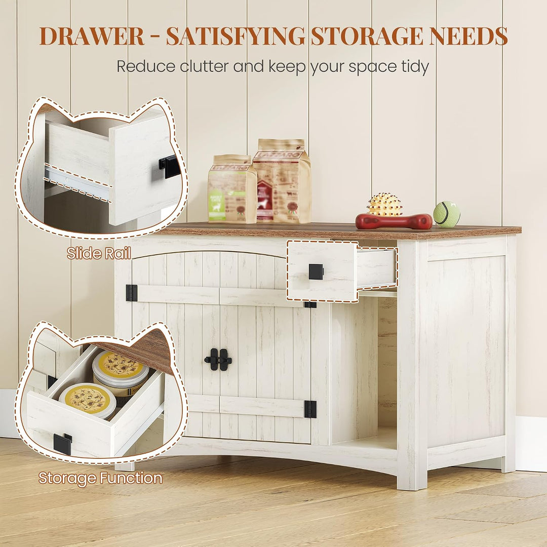 HEXCELEN Katzenklo Schrank, Katzenschrank, 85 x 50 x 58,2 cm | Katzentoilette Schrank , Für Katzen,