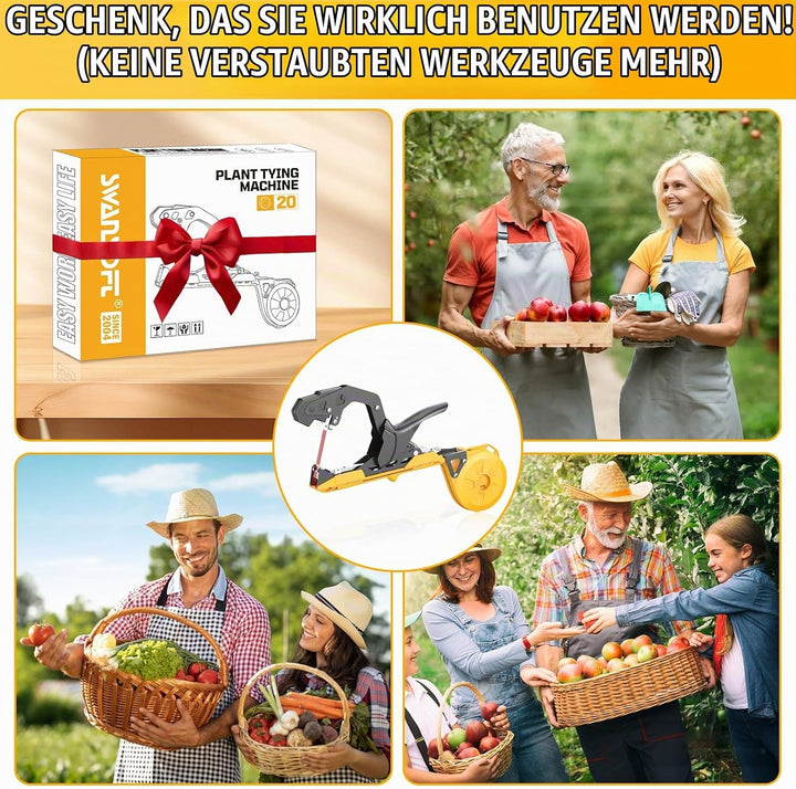 SWANSOFT B13 Pflanzenbindemaschine, 50mm Bindezange für Pflanzen Profi, Bindemaschine Pflanzen für T