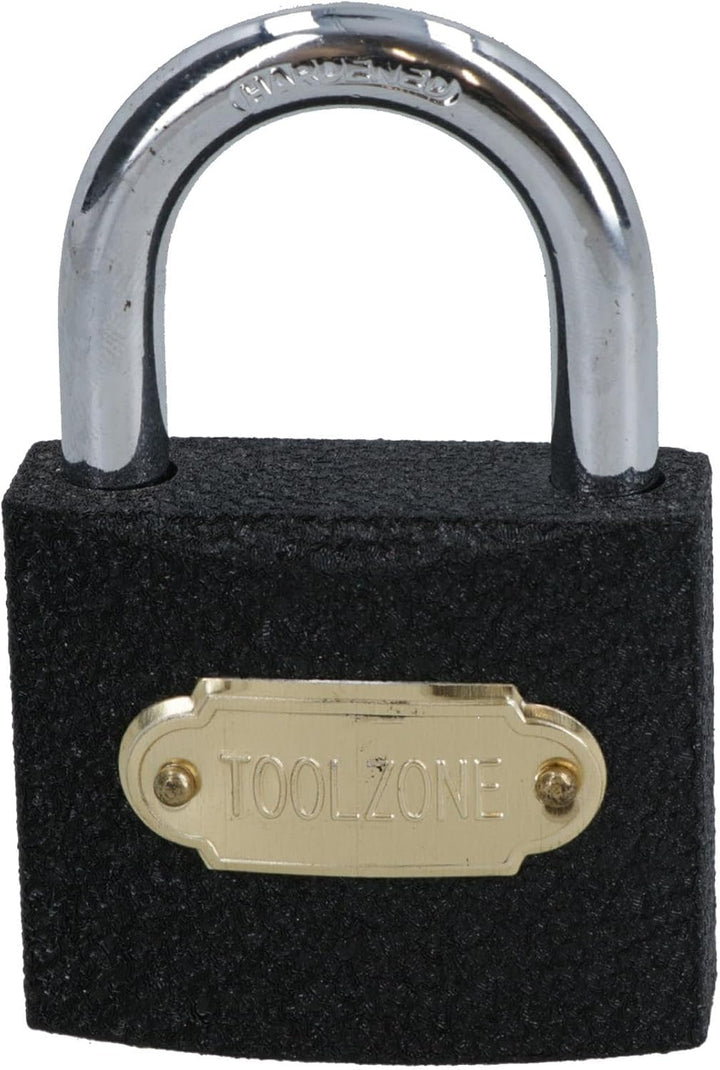 AB Tools-Toolzone Vorhängeschlösser aus Gusseisen, strapazierfähig, mit 3 Schlüsseln 4 Locks 50 mm B