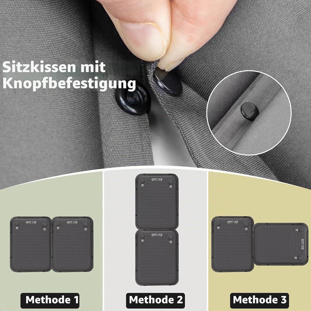 ONTYZZ Sitzkissen Selbstaufblasendes 41 x 33 x 4 cm Camping Sitzmatte Sitz Kissen Outdoor Faltbar Ki