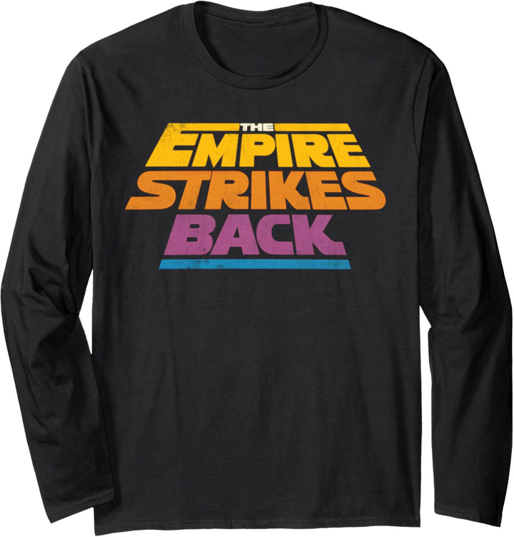 Star Wars The Empire Strikes Back Retro Movie Logo Langarmshirt