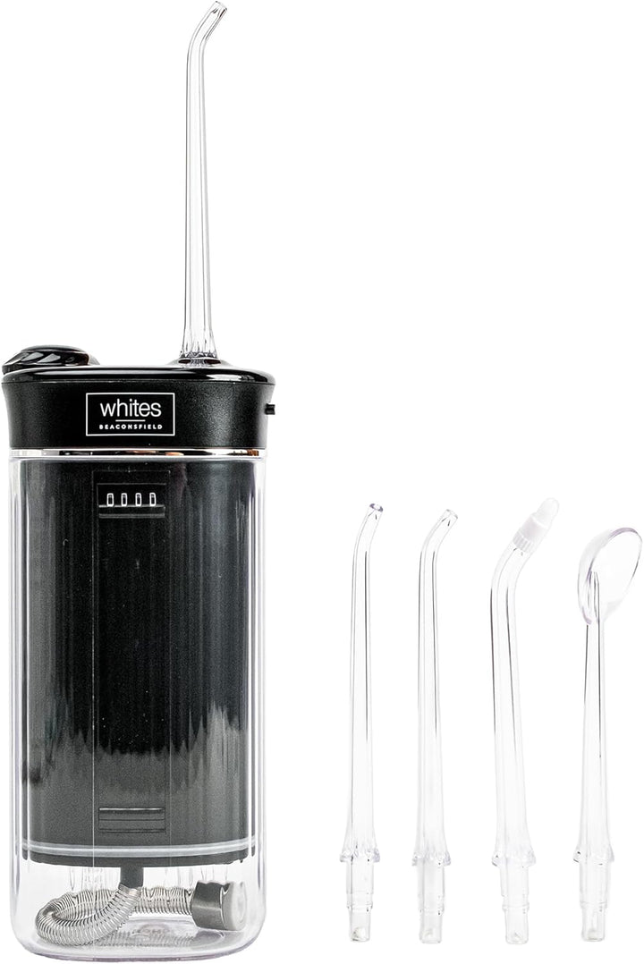Whites Beaconsfield Dental Water Flosser — Tragbare wasserdichte Munddusche für Zähne & Zahnfleisch,
