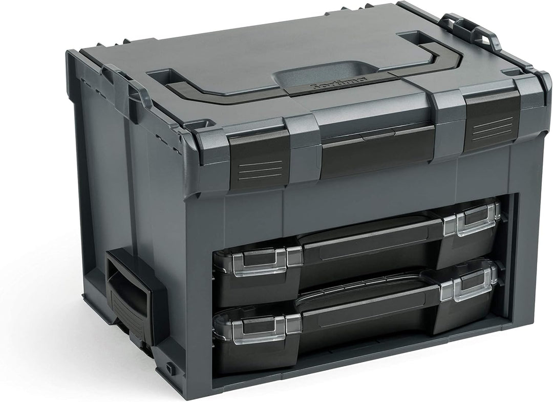 L-BOXX Sortimo LS BOXX 306 | inkl. i-BOXX 72 C3 & i-BOXX 72 I3 in Anthrazit | Professioneller Werkze