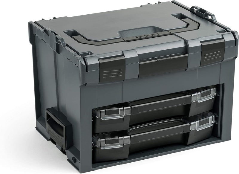 L-BOXX Sortimo LS BOXX 306 | inkl. i-BOXX 72 C3 & i-BOXX 72 I3 in Anthrazit | Professioneller Werkze