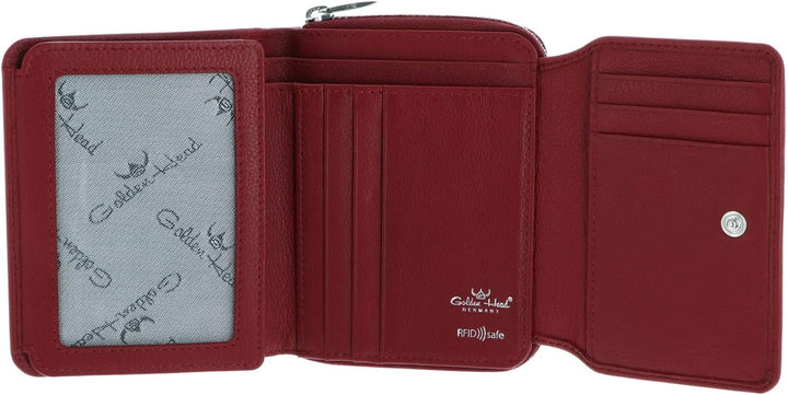 Golden Head Madrid Geldbörse RFID Leder 11,5 cm Red, Red