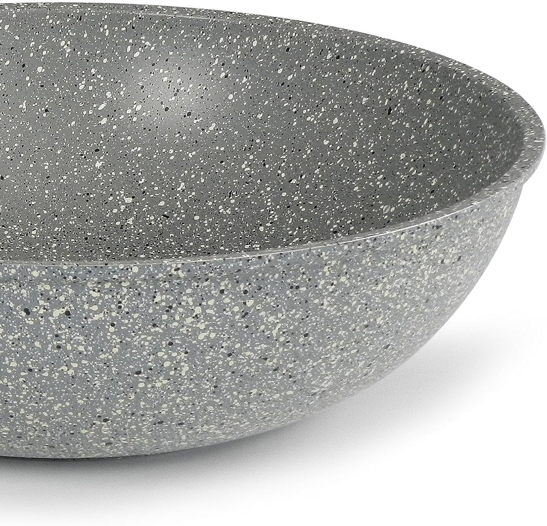 Flonal Dura Induction Wok, Gesund Kochen & Braten, Antihaft & Extrem Kratzfest, Für Induktion, Gas,