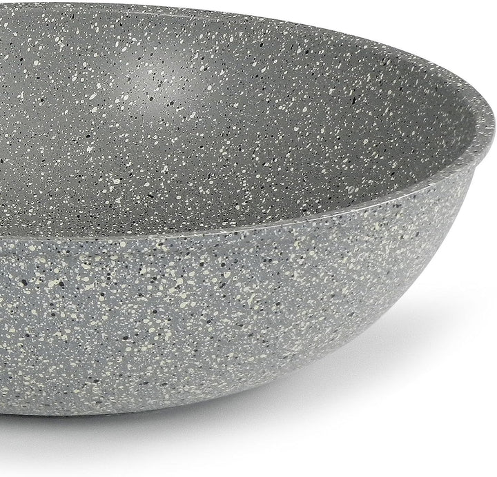 Flonal Dura Induction Wok, Gesund Kochen & Braten, Antihaft & Extrem Kratzfest, Für Induktion, Gas,