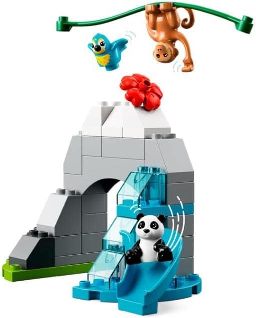 LEGO 10974 DUPLO Wilde Tiere Asiens, Spielzeug-Set aus Bausteinen mit Sound und Tierfiguren, mitunte