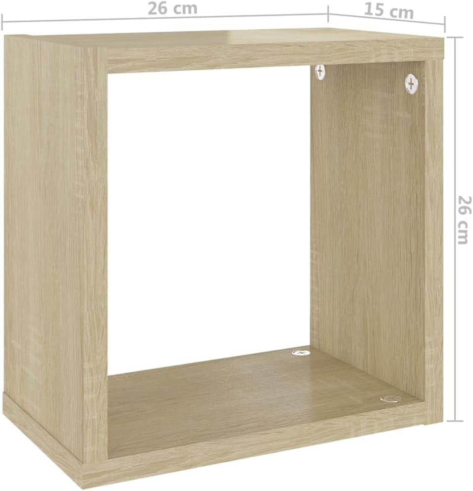 vidaXL 4X Würfelregal Wandregal Hängeregal Cube Lounge CD Regal Dekoregal Bücherregal Schweberegal W